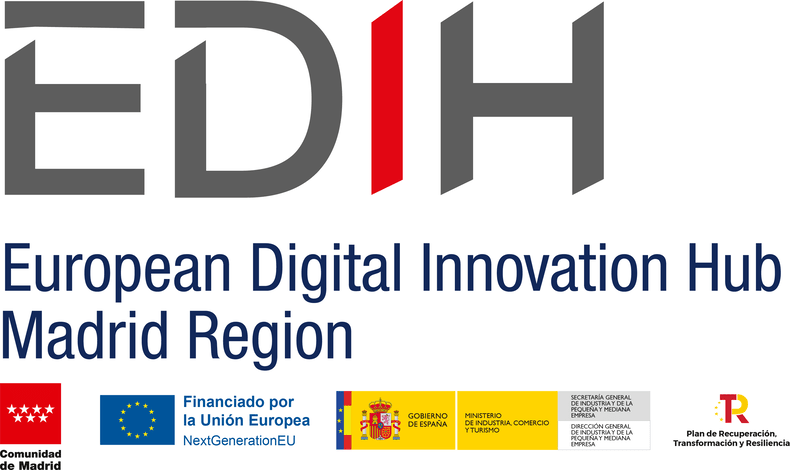 DIHBU y AEDHE, como miembros de los centros europeos de innovación digital DIGIS3 y DIH Madrid Region se reúnen en Alcalá de Henares para analizar potenciales colaboraciones en Industria 4.0 4 logo EDIH 790x470 1